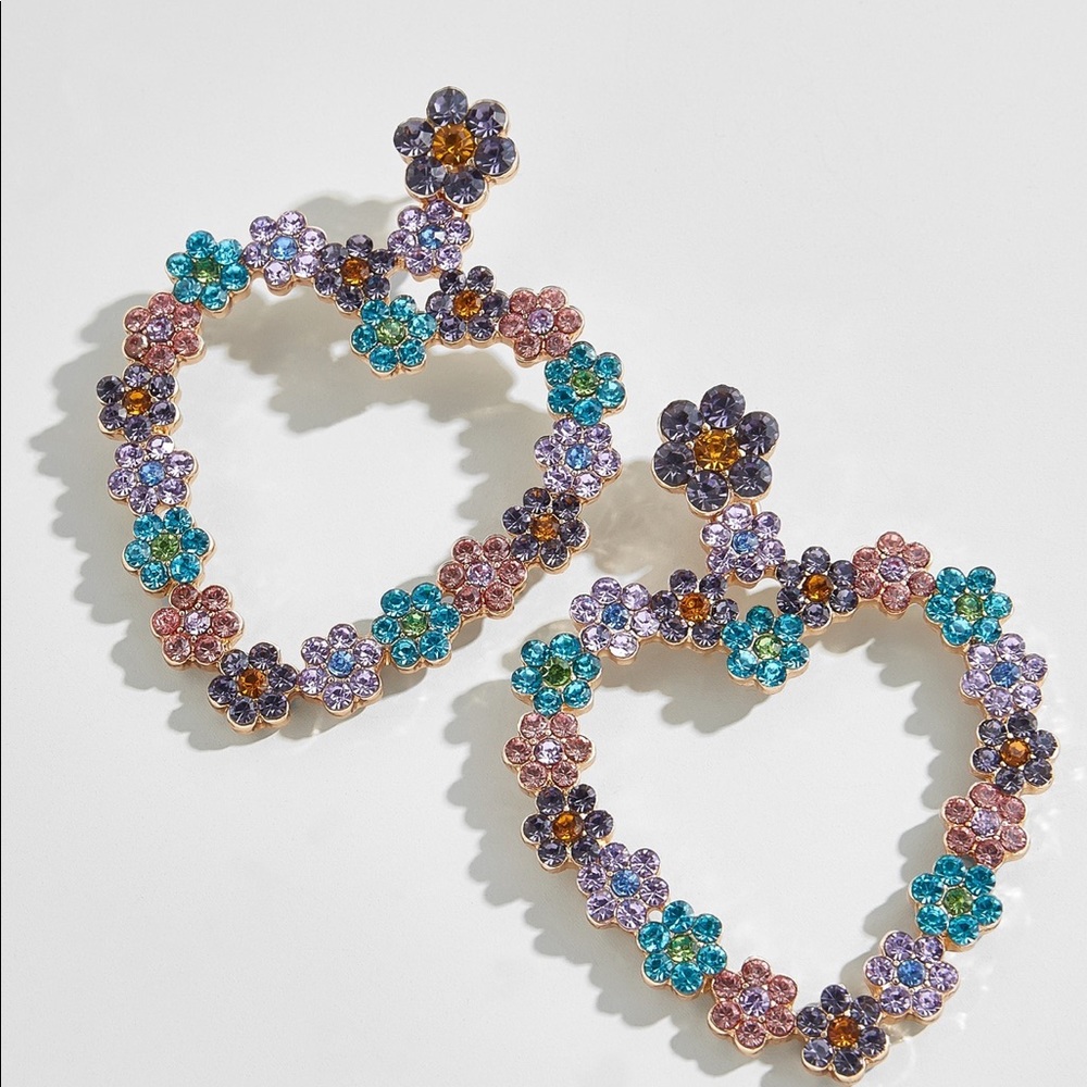Anthropologie BAUBLEBAR Magnolia Heart Earrings